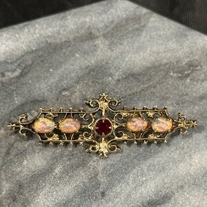 Gold plated sterling brooch